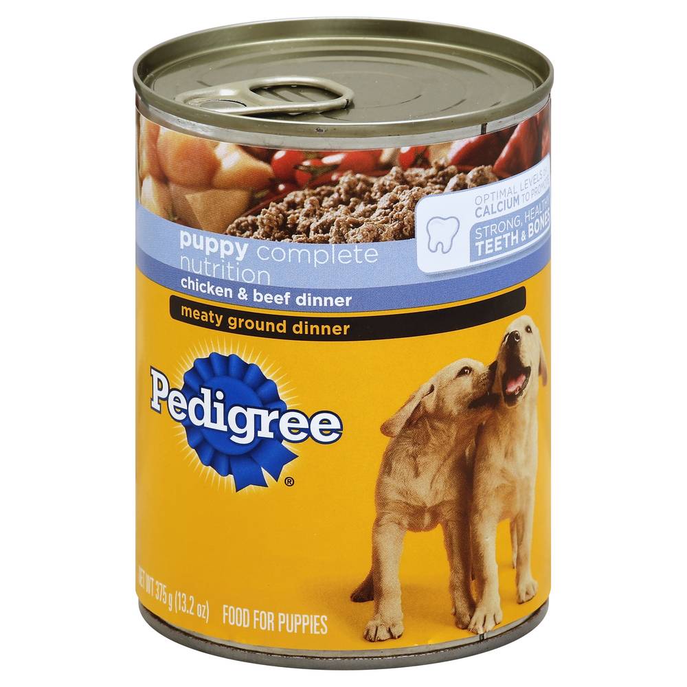 Pedigree Chicken & Beef Dinner Food For Puppies (13.2 oz)