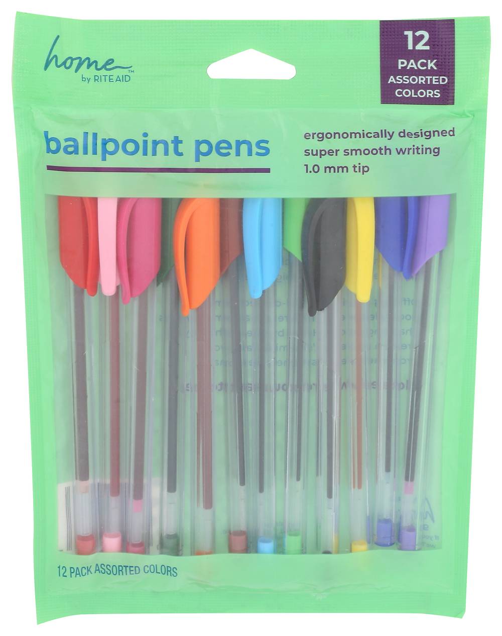Rite Aid Home Stick Ball Point Assorted Colors - 12 ct