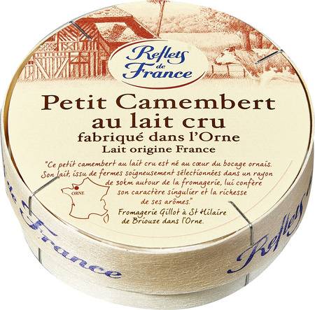 Camembert au lait cru REFLETS DE FRANCE - le camembert de 150g