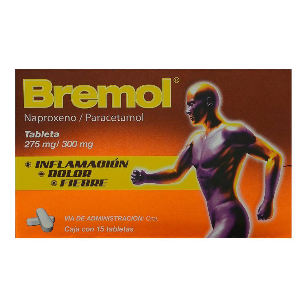 Alpharma · Bremol tabletas 275/300 mg (25 g)