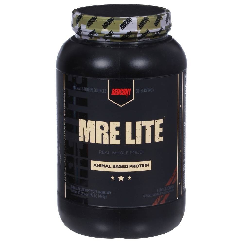 Mre Lite Redcon1 Animal Based Protein Powder Drink Mix (30.69 oz) (fudge brownie)