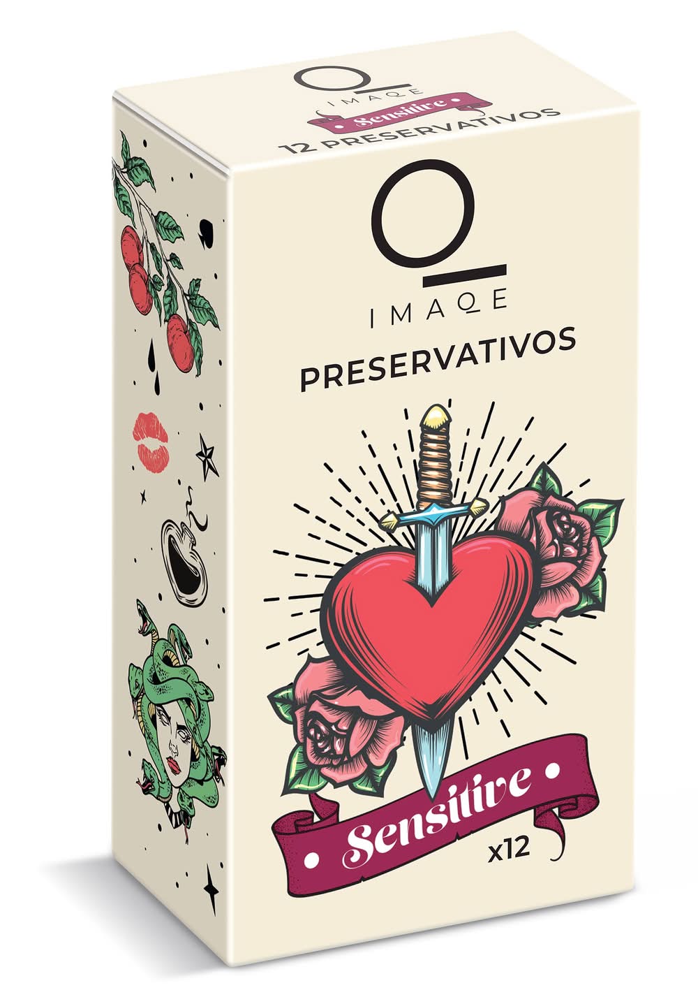 Preservativos De Látex Sensitive Imaqe De Dia Caja 12 Unidades