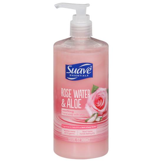Suave Essentials Soothing Rose Water & Aloe Hand Soap
