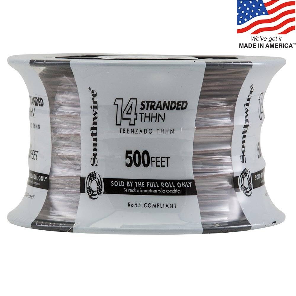 Southwire 500-ft 14-AWG Brown Stranded Copper Thhn Wire (By-the-roll) | 22962558