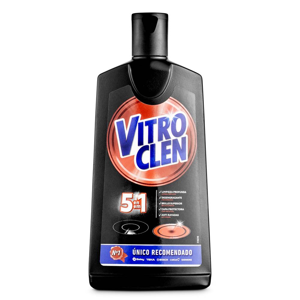 Limpiador Vitrocerámica Crema Vitroclen   Botella 200 Ml