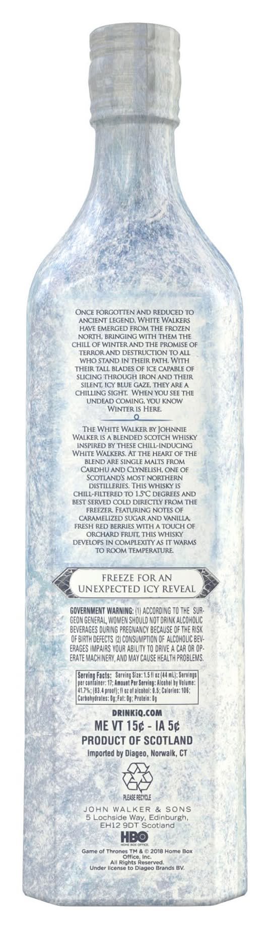 Johnnie Walker White Walker Blended Scotch Whisky (26.45 oz