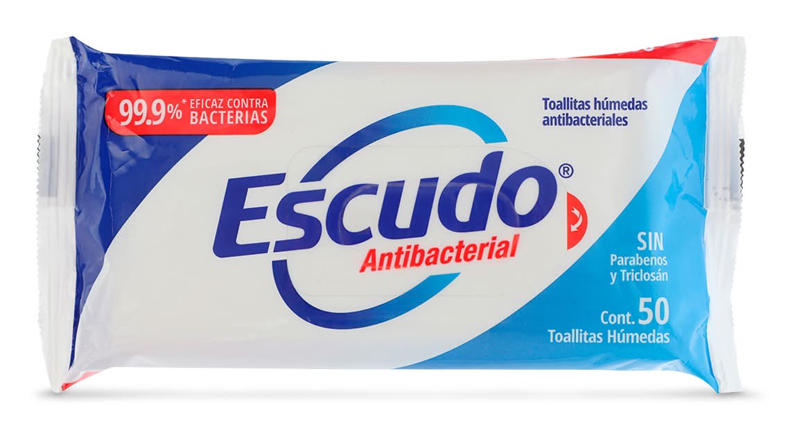 TOALLAS HUM Escudo ANTIBAC 50PZ