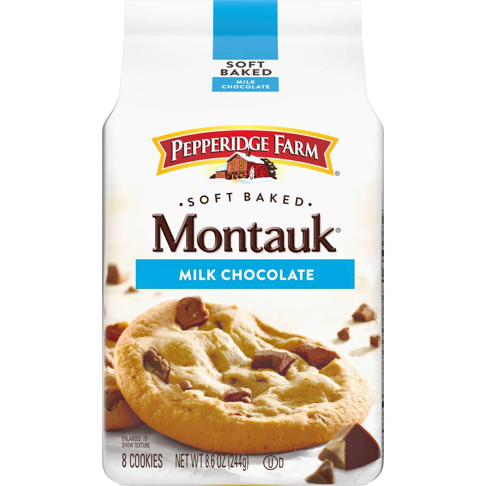 Pepperidge Farm Montauk Soft Baked Cookies, Milk Chocolate (8.6 oz, 8 ct)