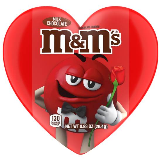 M&M's Valentine's Day Milk Chocolate Candy Gift Heart