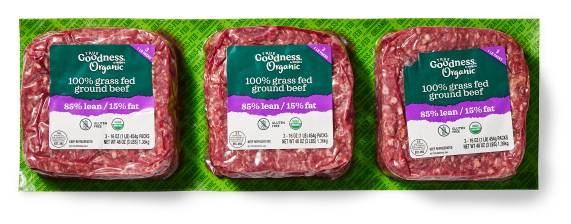 True Goodness Organic Grass Fed Ground Beef (16 oz)