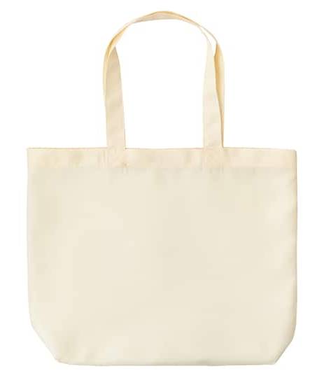 Make Market Reusable Tote Bag, 13.5" x 13.5" x 4", Unbleached
