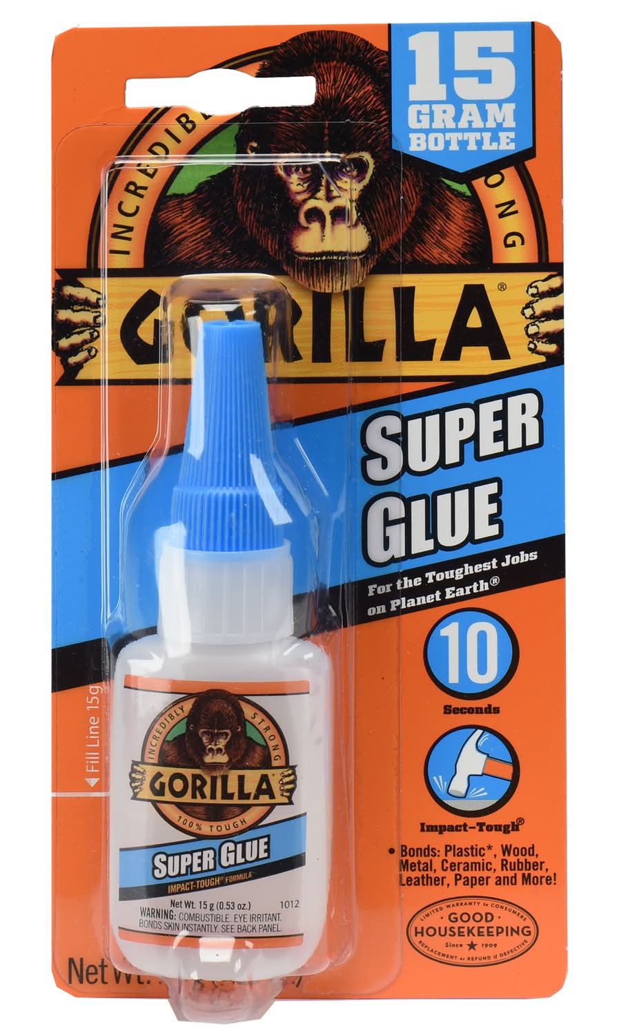 Gorilla High Strength Clear Super Glue 15 Gm