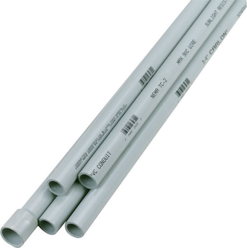 Cantex 3/4 In. D X 10 Ft. L Pvc 40 Schedule Electrical Conduit For Rigid
