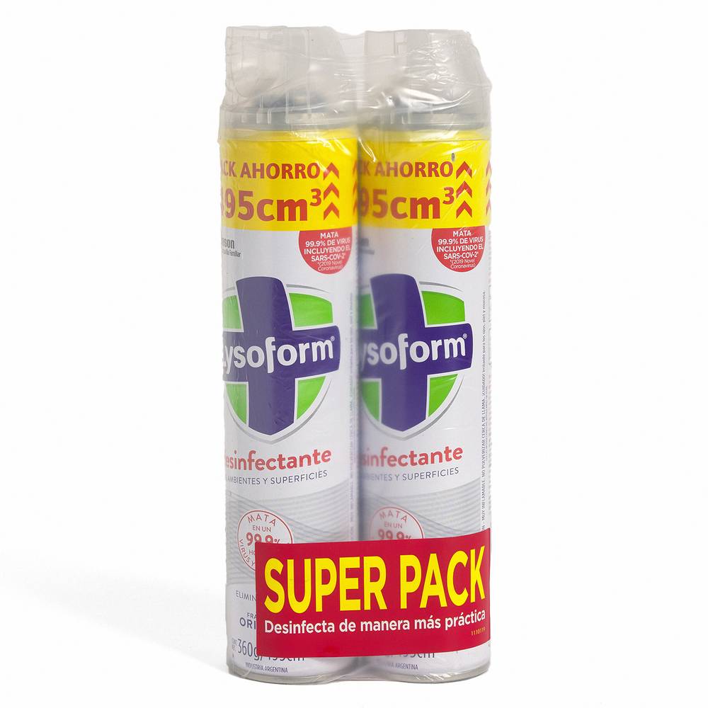 Lysoform pack aerosol desinfectante