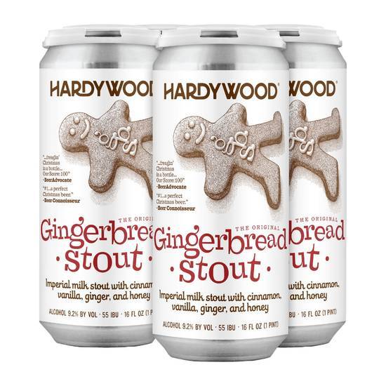 Hardywood Gingerbread Stout Beer (4 ct, 16 fl oz)