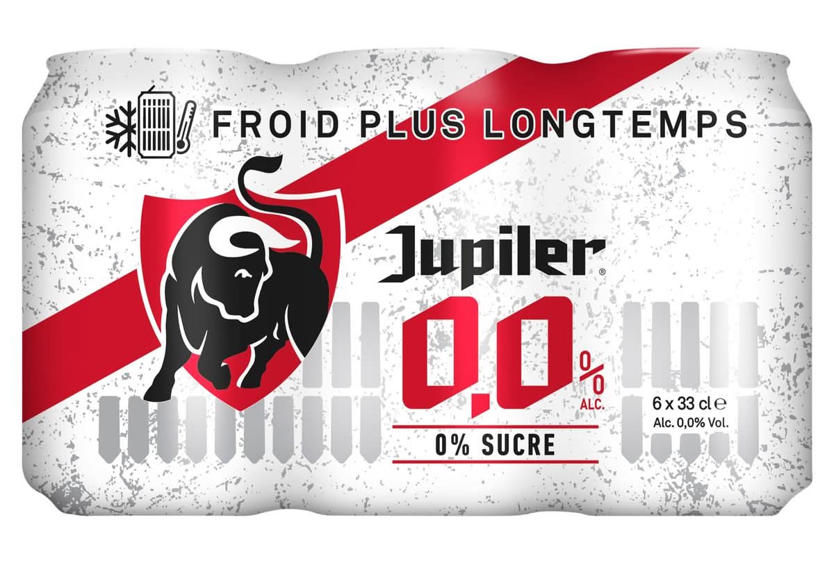 Jupiler 0.0% Alc. Bière Canettes 6 x 33 cl