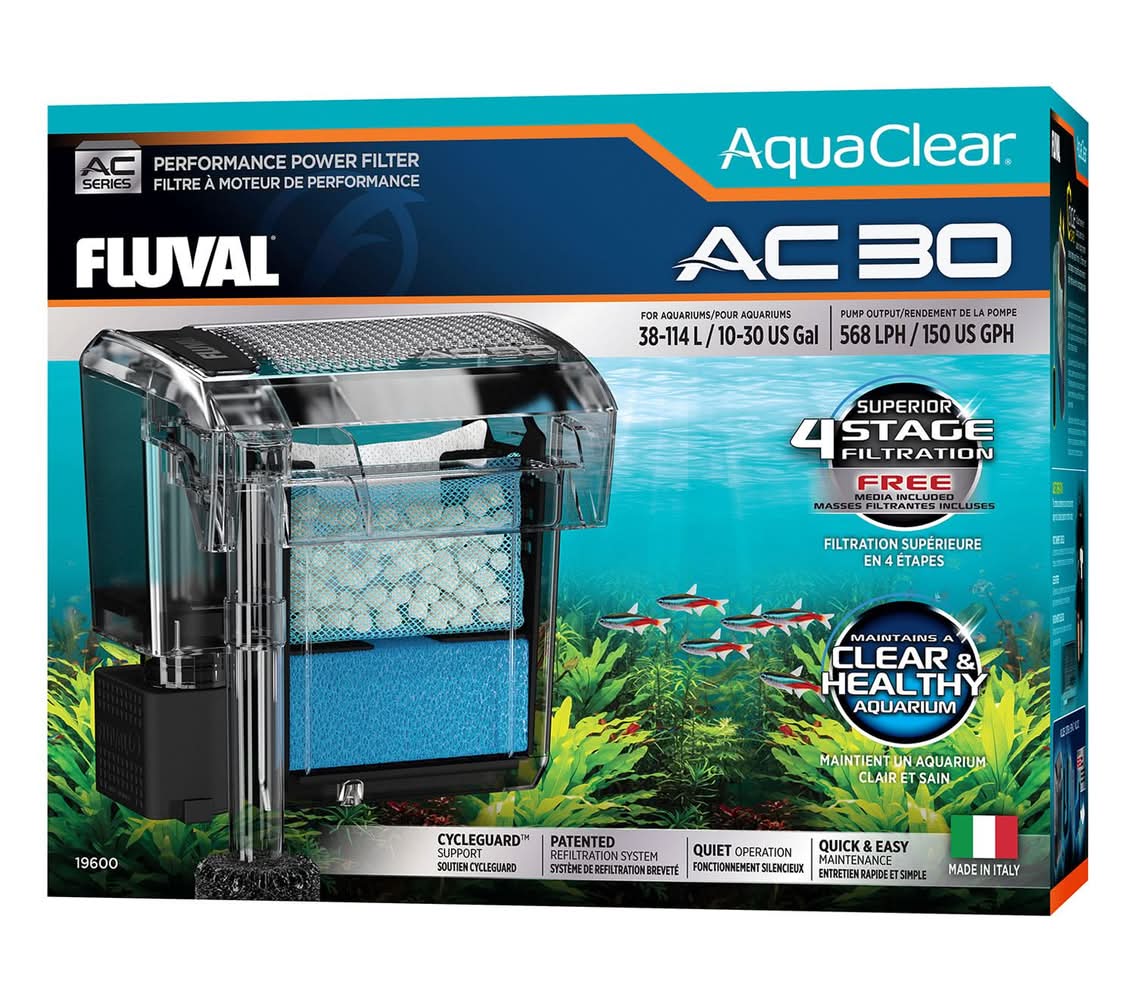 Fluval AquaClear AC Power Filter, 30 gal