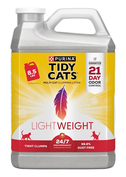 Tidy Cats Scented Light Weight 24/7 Performance Low Dust Clumping Multi Cat Litter, 8.5 lbs.