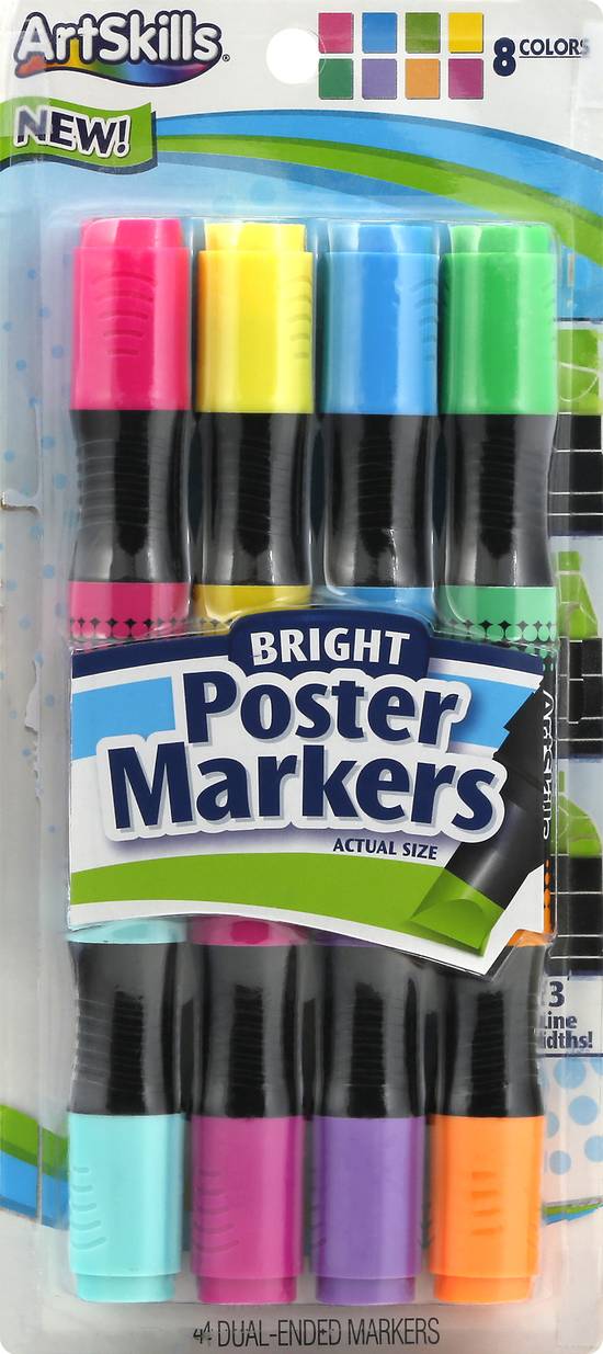 Artskills Bright 8 Colors Poster Markers ( 4 ct )