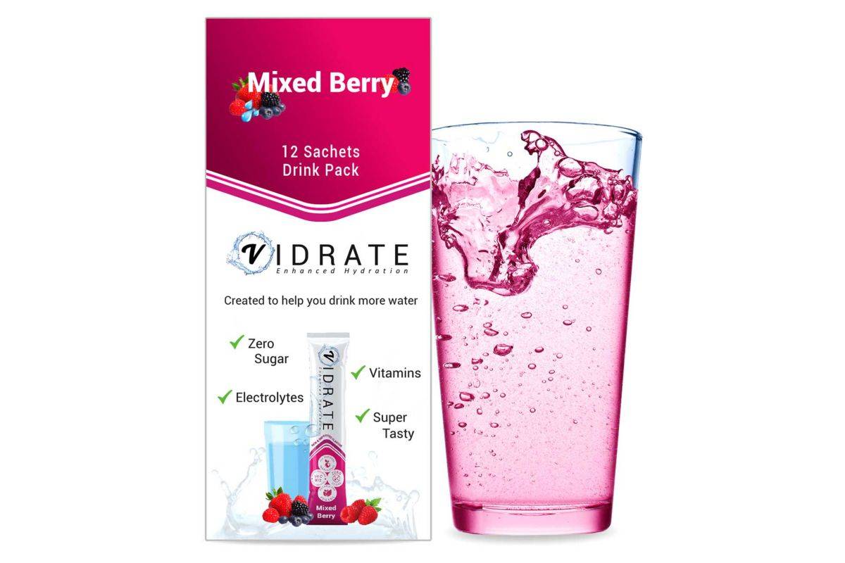 ViDrate Hydration Mixed Berry - 12 Sachets