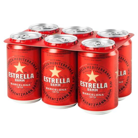 Estrella Damm Beer (6ct, 330ml)