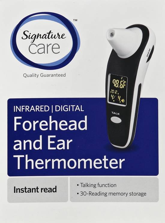 Signature Care Infrared Digital Forehead & Ear Thermometer (1 thermometer)