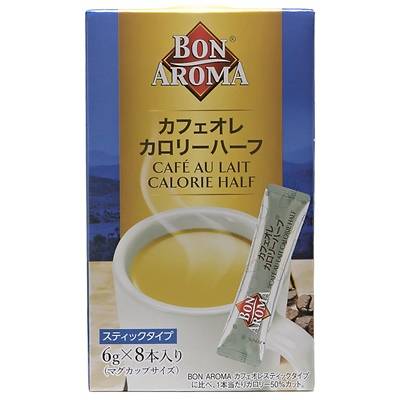 ＢＯＮ　ＡＲＯＭＡ　カフェオレカロリーハーフ　スティックタイプ　６ｇ×８本入