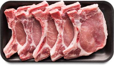 Signature Select Center Cut Thin Bone In Pork Loin Chop - 1.5 Lb