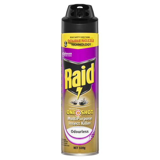Raid One Shot Pest Multipurpose Insect Killer Odourless 320g