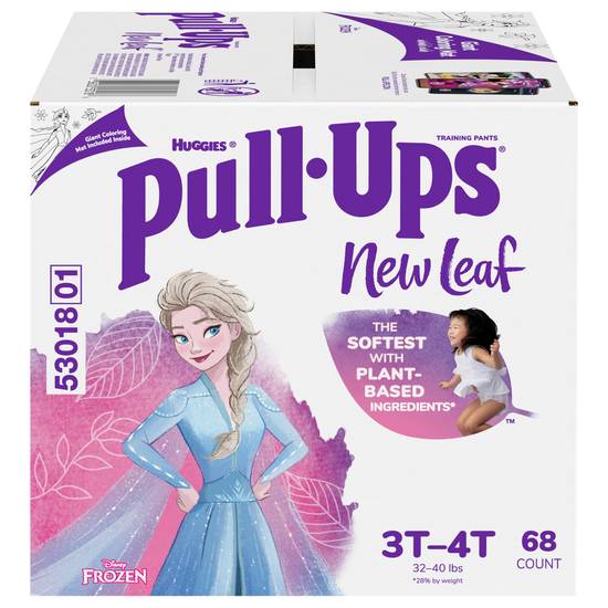 Pull-Ups New Leaf Girls' Disney Frozen Potty Training Pants 3t-4t (32-40 lbs) (68 ct)