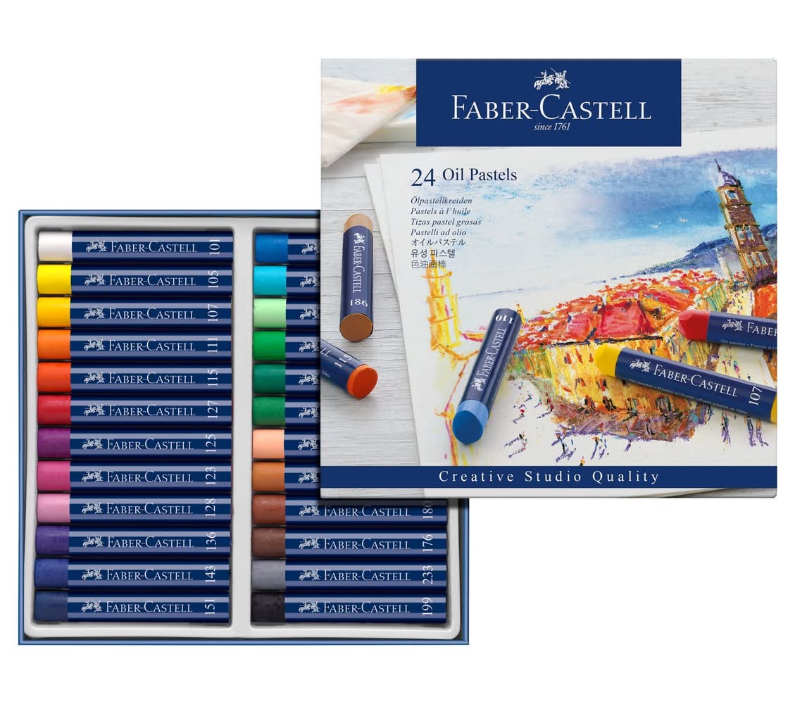 Lápis Pastel Óleo 24 unidades Faber Castell