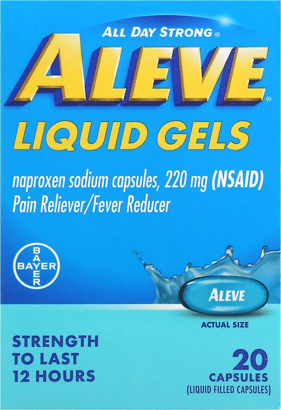 Aleve All Day Strong Liquid Gels Pain Reliever/Fever Reducer Capsules