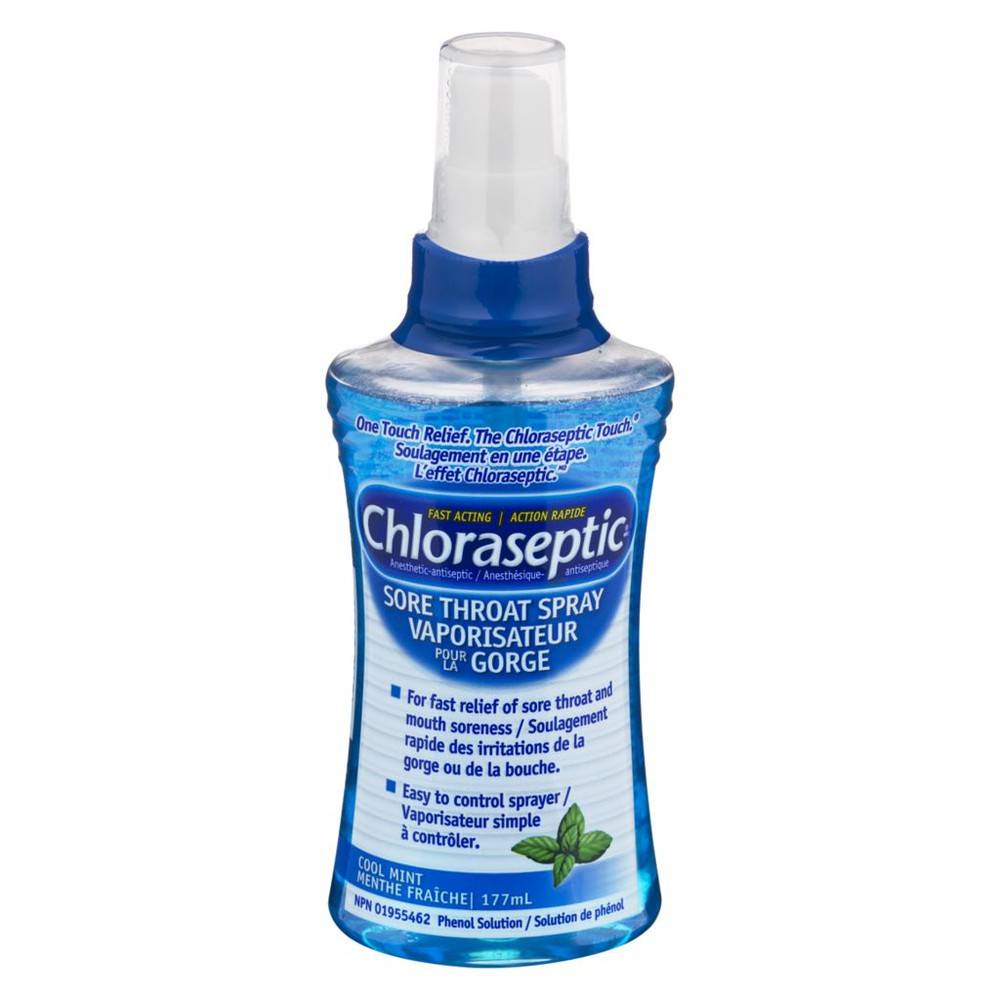 Chloraseptic sore throat spray, cool mint - sore throat spray, cool mint (177 ml)