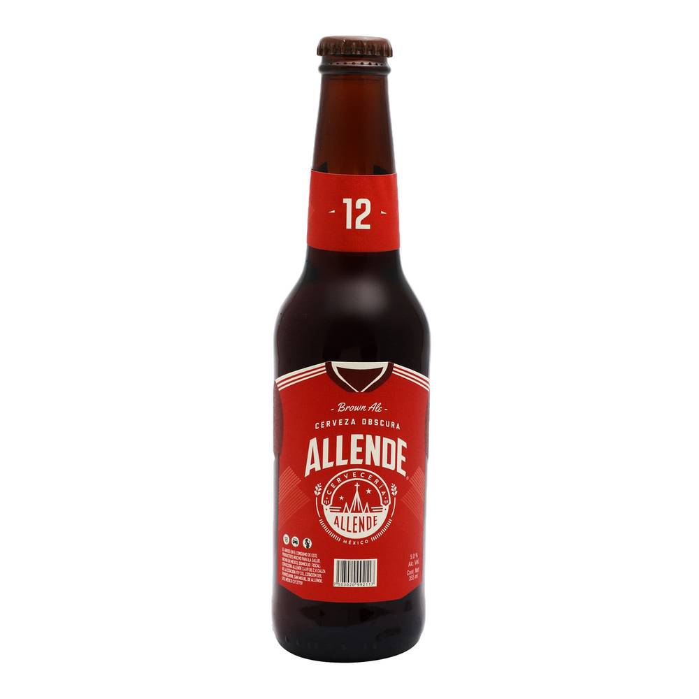 Allende cerveza obscura brown ale (355 ml)