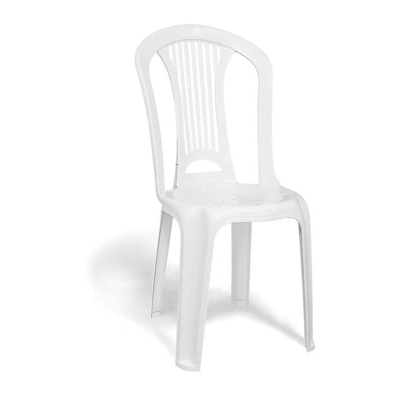 Tramontina cadeira bistro em plástico branca (1 unidade)