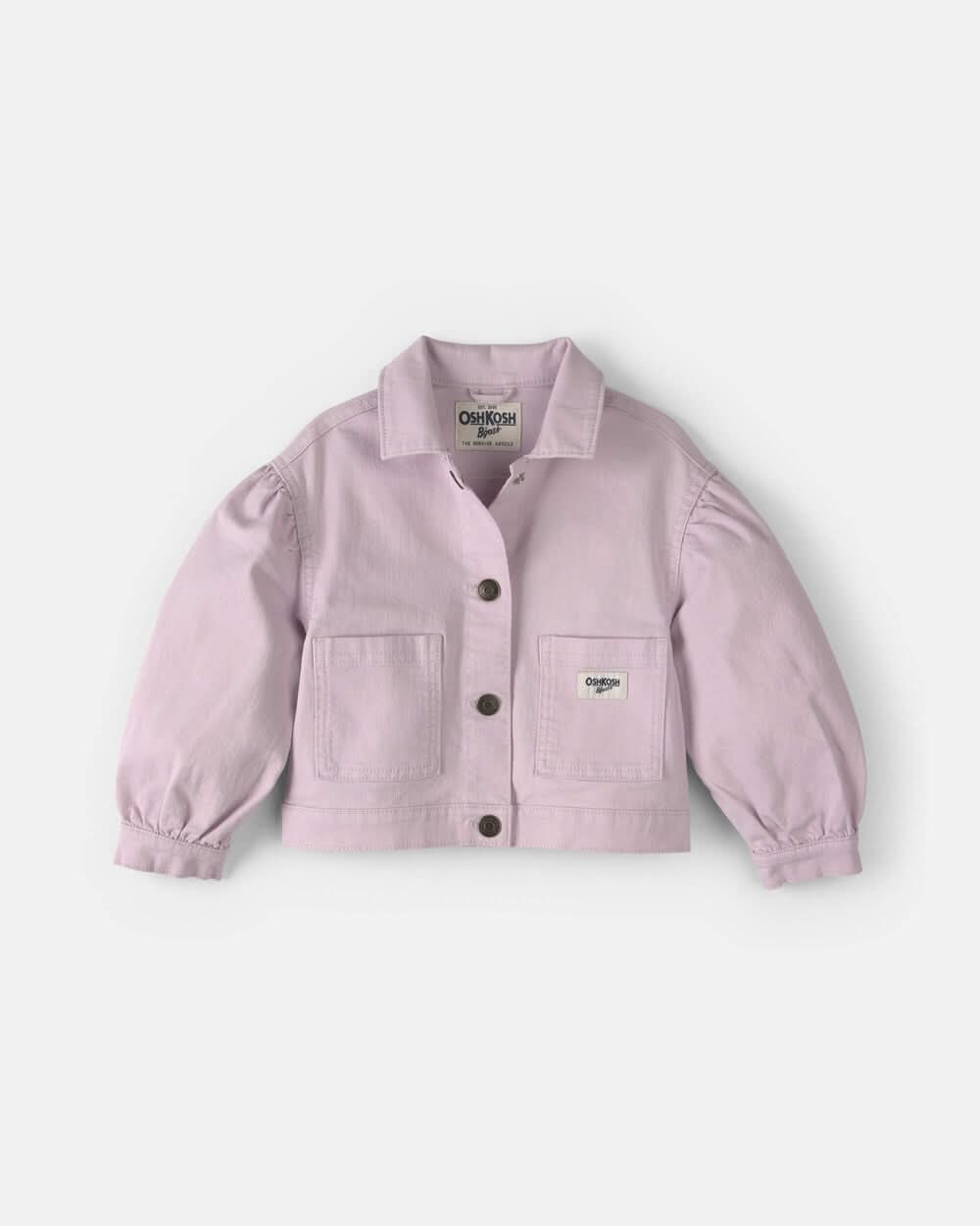 Toddler Girl Twill Bomber Jacket - Purple - 3T