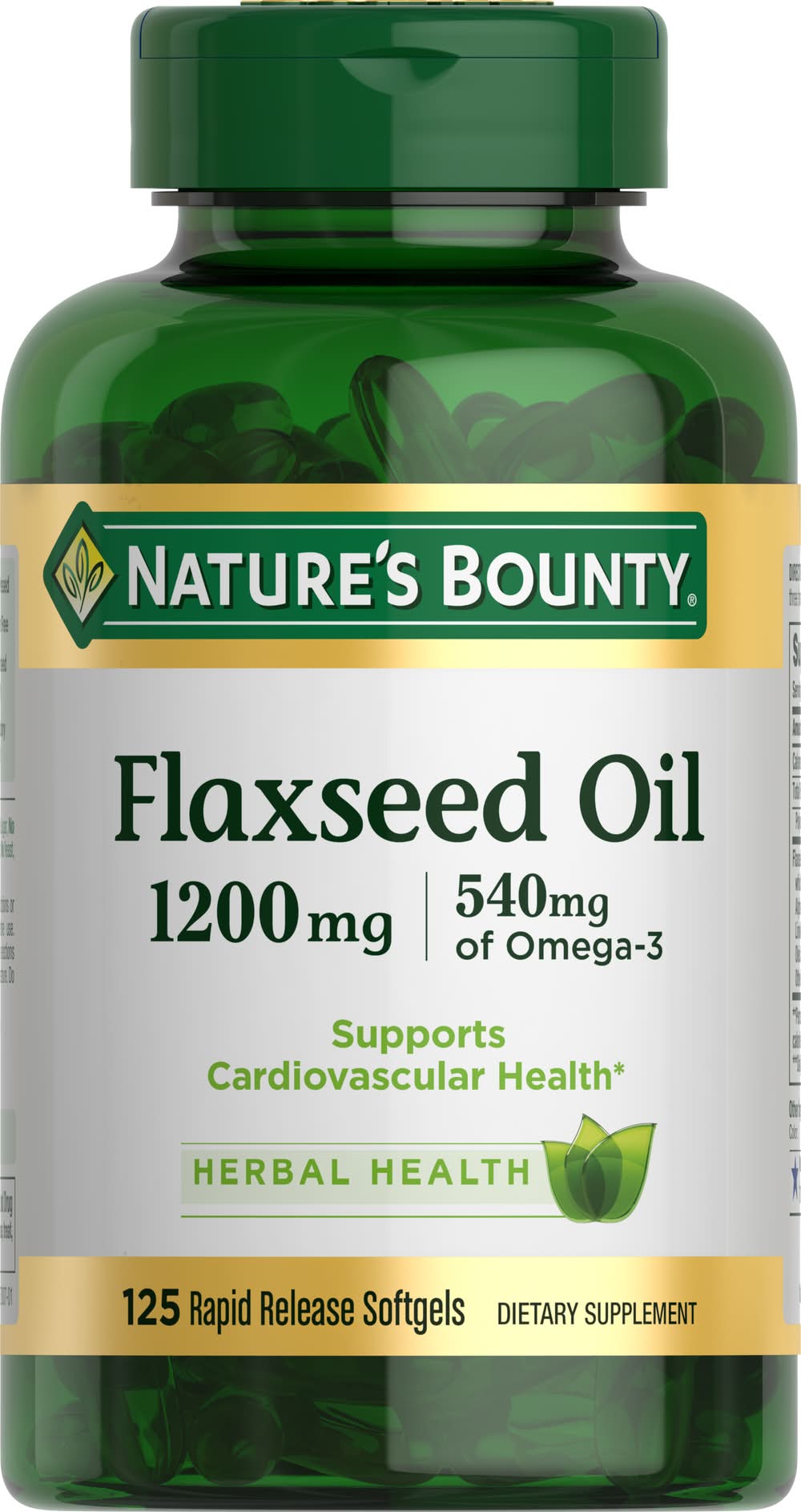 Nature's Bounty Flax Oil 1200 mg Gel (9.6 oz)