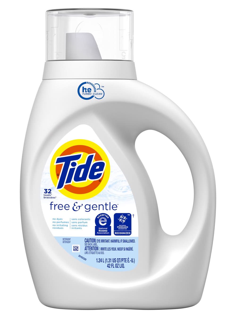 Tide He Free & Gentle No Scent Detergent Liquid 42 Fl. Oz. 1 Pk