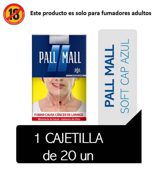 Pall Mall - Cigarros azul soft - Cajetilla 20 u
