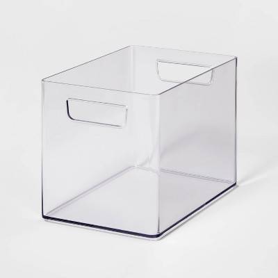 Brightroom Bathroom Organizer Bin With Clear Handles (medium)