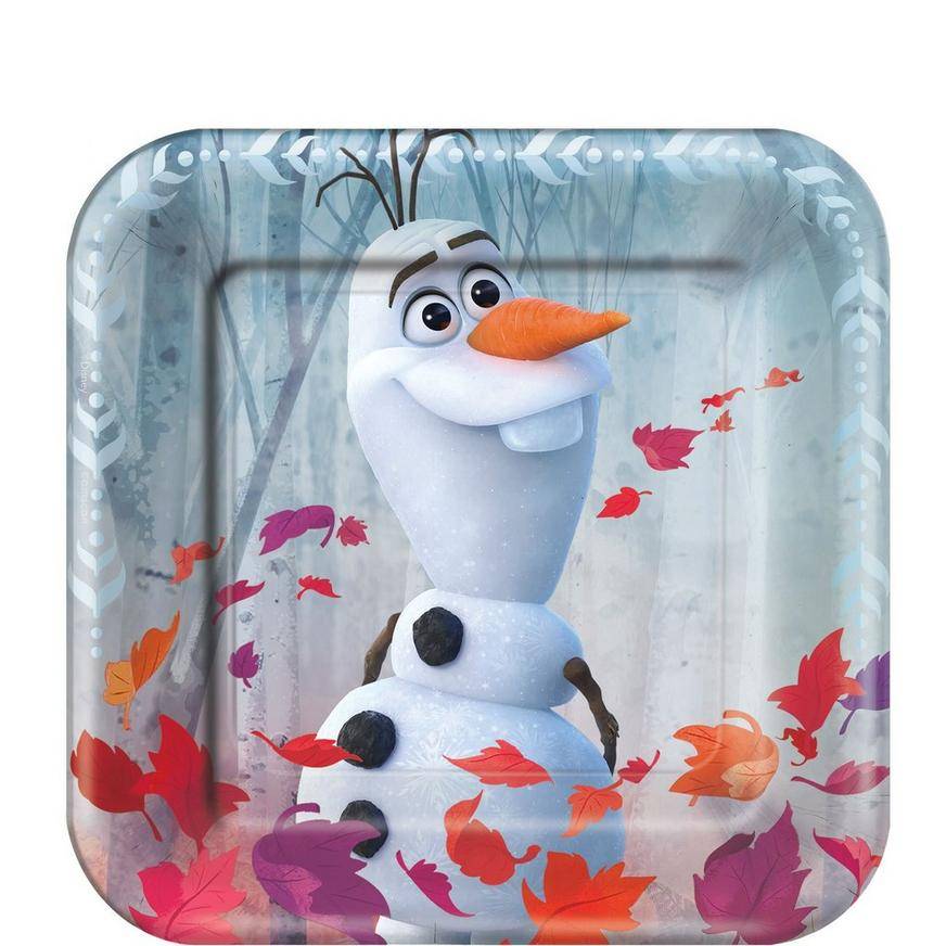 Amscan Frozen 2 Square Plate 7'' (8 ct)