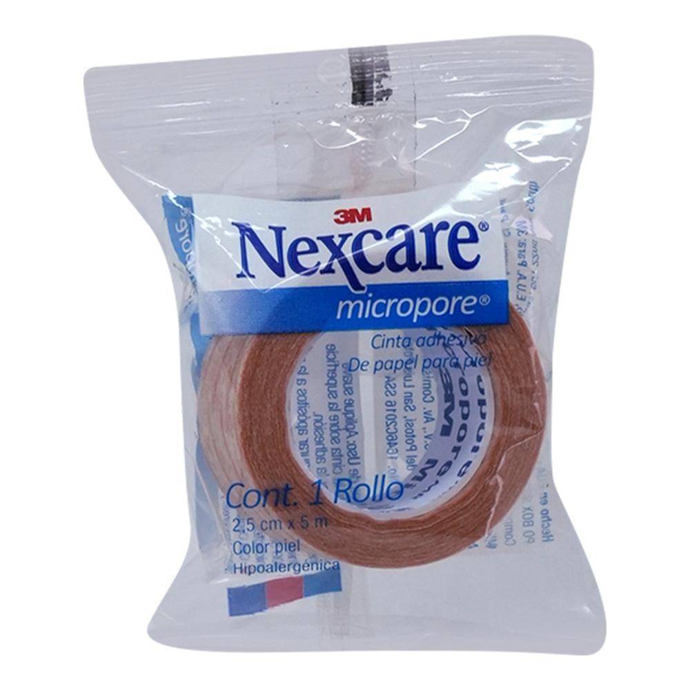 Nexcare cinta de micropore color piel (2.5 cm x 5 m)