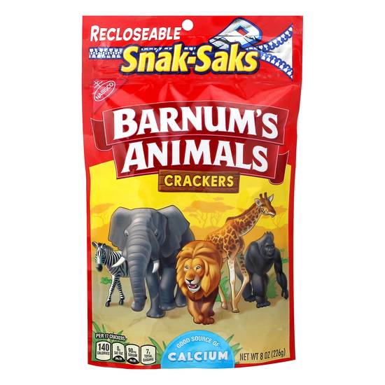 Barnum's Animals Recloseable Snak-Saks Crackers