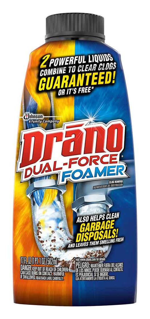 Drano Dual Force Foamer Clog Remover
