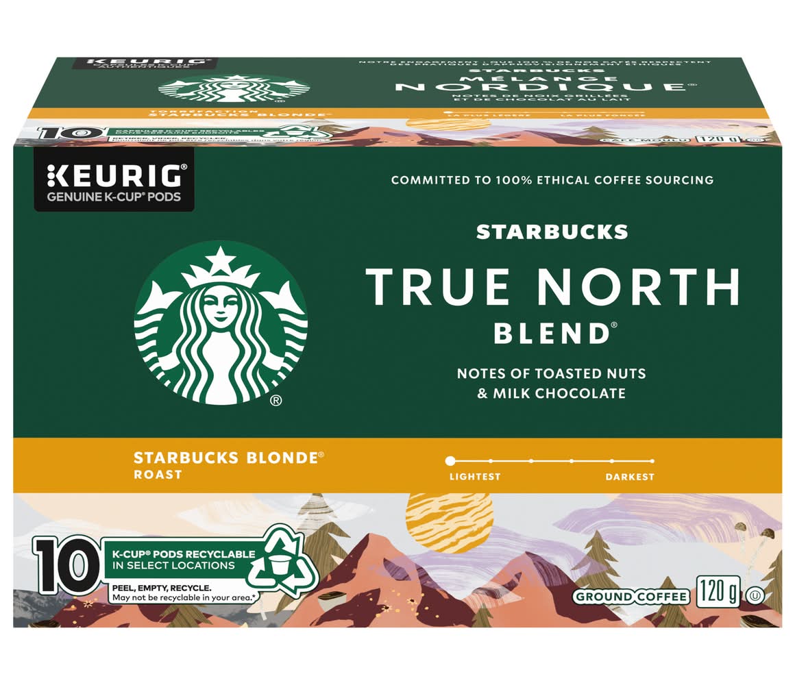 Starbucks True North Blend K-Cup Coffee Pods (120 g, 10 ct)