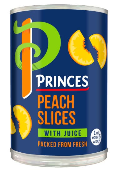 Princes Peach Slices With Juice (410g)