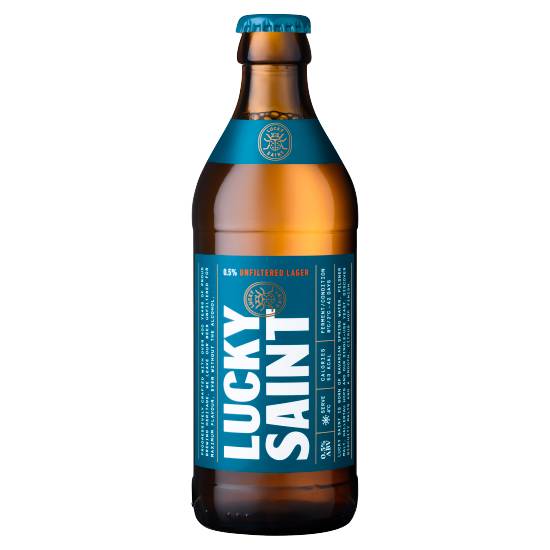 Lucky Saint Unfiltered Alcohol Free Lager Beer (330 ml)