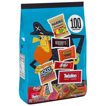 Hershey's Miniatures Halloween Candy, Assorted (31.55 oz, 100 ct)