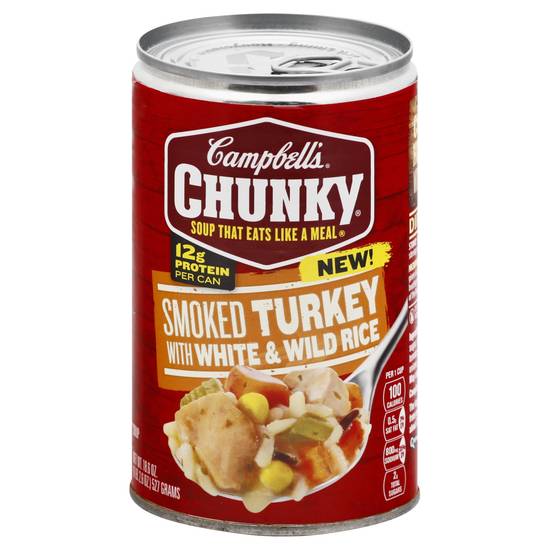 Campbell's Chunky Smoked Turkey With White & Wild Rice Soup (18.6 oz)