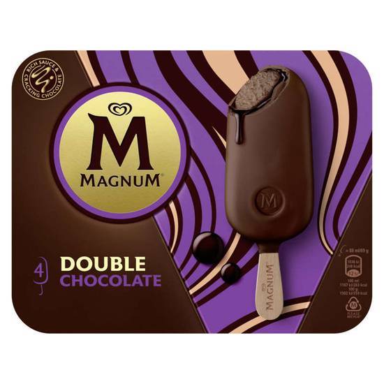 Magnum Bâtonnets glacés - Double chocolat  - x4 308g
